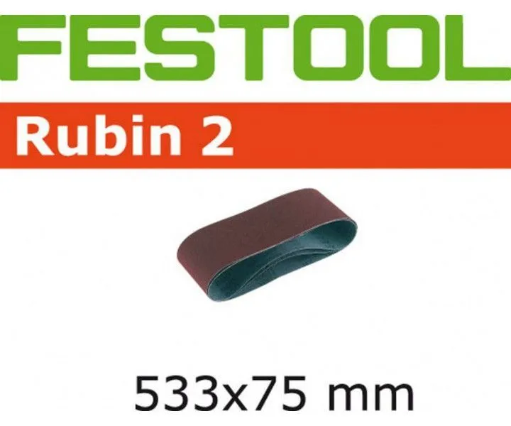 Фото Лента шлифовальная Festool Rubin II P 120, компл. из 10шт. 75 x 533 / P120 RU2/10 в интернет-магазине ToolHaus.ru